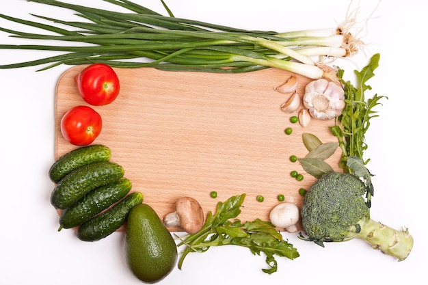 Fresh ingredients on kitchen counter
